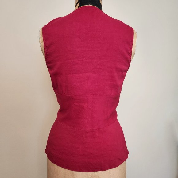 Linen Red Top - Picture 4 of 8